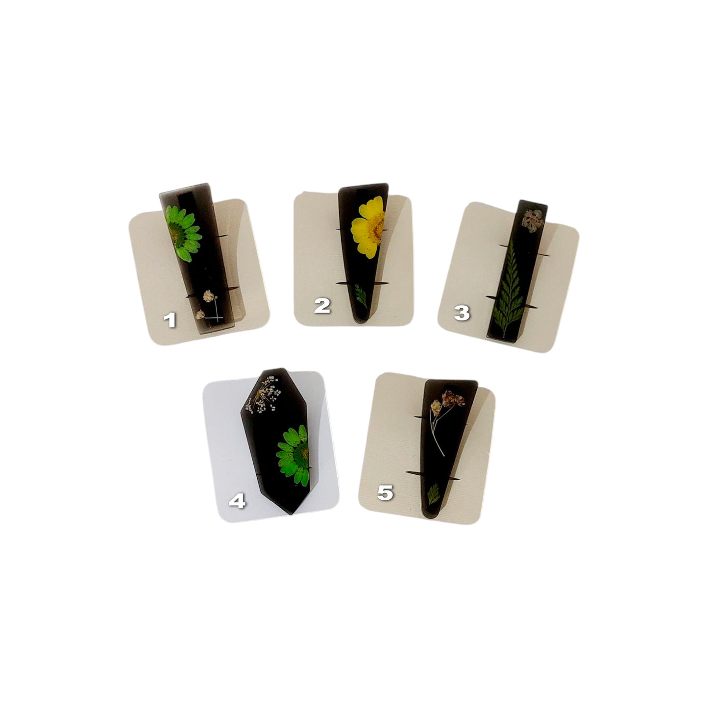 Fermaglio per capelli con fiori veri