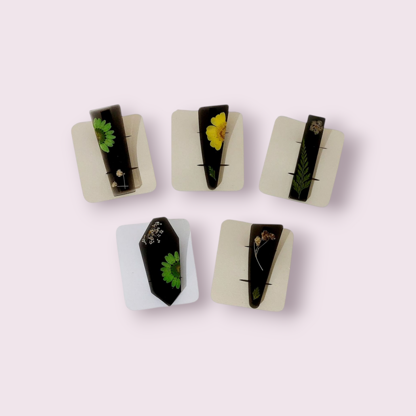Fermaglio per capelli con fiori veri